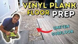 floor for vinyl plank installation