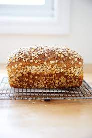 Whole Wheat Oatmeal No Knead Bread gambar png
