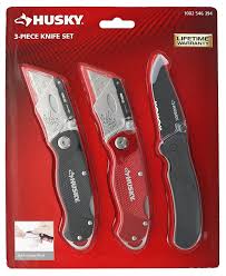 husky 98383 3 piece utility knife set 1