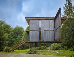 An Indestructible Cabin On Stilts By
