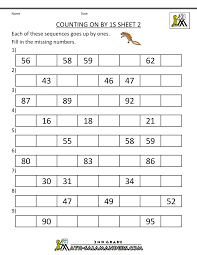 Free Counting Worksheets Counting By 1s