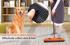 rubber broom carpet brush rake for pet