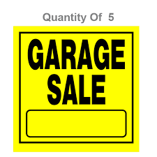 Buy Hillman 840169 11x11 Yellow Garage Sale Signs 5 Ct