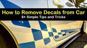 8+ Simple Ways to Remove Decals from Car