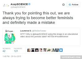 asapscience apologizes to feminists