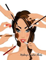 makeup practice sheets female faces