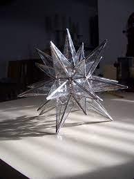 Stained Glass Moravian Star Tree Topper