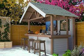 Build A Diy Outdoor Bar With A Roof