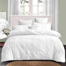 White Queen Comforter Bedding Set