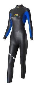 Womens Blue Seventy Sprint Wetsuit Long John Sleeveless Tri