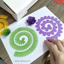rolled paper flower template svg