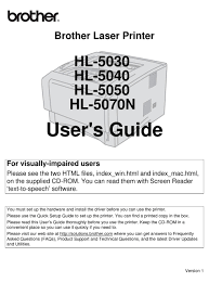 This will take a few minutes to contact the microsoft server and download the additional drivers. Brother Hl 5030 User Manual Pdf Download Manualslib