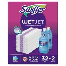 swiffer wetjet mopping refill pack 32
