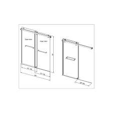 Vanityfus 60 In W X 76 In H Double Sliding Frameless Shower Door In Brushed Nickel With Smooth Sliding And 3 8 In Clear Glass