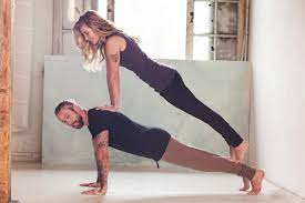 partner yoga for power couples