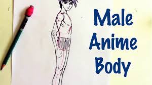 You could draw a circle, then add the chin and jaw. How To Draw A Male Anime Body For Beginners Youtube