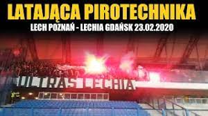 Lech poznan and lechia gdansk will lock horns this sunday (22 august) in the ekstraklasa. Latajaca Pirotechnika Podczas Meczu Lech Poznan Lechia Gdansk 23 02 2020 Youtube