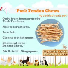 air dried pork tendon chews