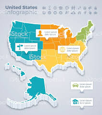 Us Map Infographic Free 3d Us Map Powerpoint Sagefox Templates