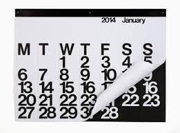 Black And White Calendars 25 Modern Calendars For 2014 Design Milk