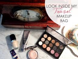 look inside my travel makeup bag