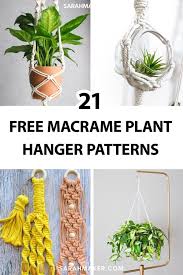 21 Free Macrame Plant Hanger Patterns