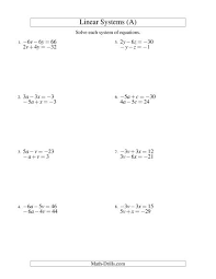 Search Systems Of Equation Page 1
