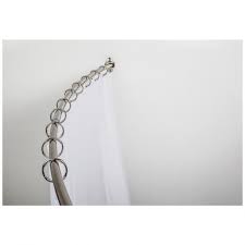 adjule curved shower curtain rod
