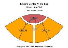 Empire Center At The Egg Tickets In Albany New York Seating