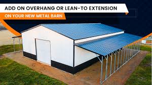 extension on your new metal barns