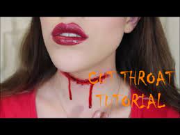cut throat sfx halloween tutorial