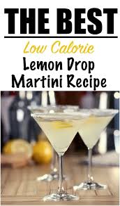 low calorie lemon drop martini