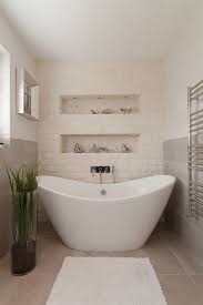 either side of freestanding tub