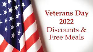 veterans day 2022 free meals s
