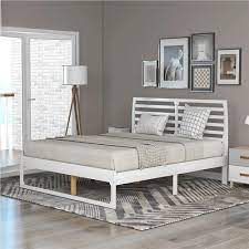 wooden bed frame simple modern design