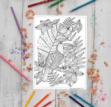Then i add some of the darker colored icing into a bowl of fresh. Toucan Coloring Sheet For Adults And Kids Printable Coloring Page Downloadable Colouring Sheet Tropical Birds Instant
