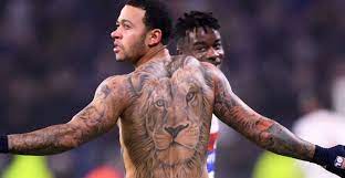 Lyon winger, and dutch international, memphis depay has once again revealed his incredible inked back tattoo which is a lion and a small cross at the back of his head. Memphis Depay 5 Things On Lyon S Dutch Star