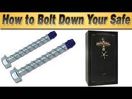 how to bolt down your safe you