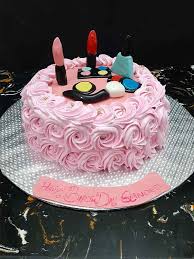 a beauty makeup cake for your beloved
