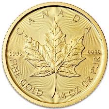 1 4 Oz Gold Canadian Maple Leaf Coin