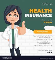health insurance banner design template