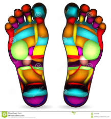 Foot Massage Chart Stock Vector Illustration Of Circulation
