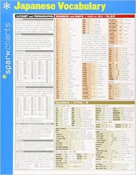 Amazon Com Japanese Vocabulary Sparkcharts 9781411470460
