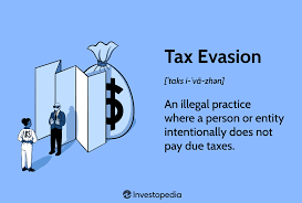 tax evasion meaning definition and