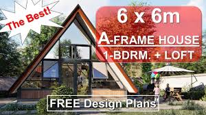 a frame house 6 x 6m best design