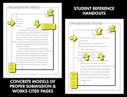 This fun works cited worksheet gives a template so students can correctly  reference online internet articles and books they use in their research  essays 