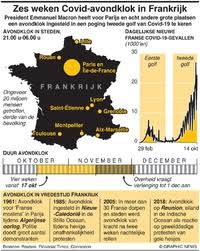 Dat betekent dat er een avondklok komt. Gezondheid Zes Weken Covid Avondklok In Frankrijk Infographic