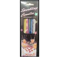 sparkling birthday candles candle slim