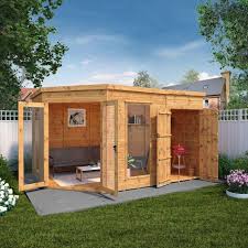 12 X 8 Corner Summerhouse With Shed