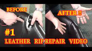 LEATHER RIP REPAIR #1 VIDEO ***** FixYourLeather.com - YouTube
